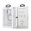 Guess GUHMP13LHTRMB Metal Outline MagSafe iPhone 13 Pro/13 6,1", tok, kék