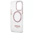 Guess GUHMP13LHTRMP Metal Outline MagSafe iPhone 13 Pro/13 6,1", tok, rózsaszín