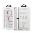 Guess GUHMP13LHTRMP Metal Outline MagSafe iPhone 13 Pro/13 6,1", tok, rózsaszín