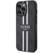 Guess GUHMP13LP4RPSK iPhone 13 Pro/13 6.1" hátlap, tok 4G Printed Stripes MagSafe, fekete