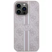 Guess GUHMP13LP4RPSP iPhone 13 Pro/13 6.1" hátlap, tok 4G Printed Stripes MagSafe, rózsaszín