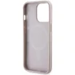 Guess GUHMP13LP4RPSP iPhone 13 Pro/13 6.1" hátlap, tok 4G Printed Stripes MagSafe, rózsaszín