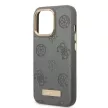 Guess GUHMP13LSAPSTG iPhone 13 Pro/13 6.1" hátlap, tok Peony Logo Plate MagSafe, szürke