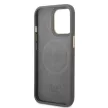 Guess GUHMP13LSAPSTG iPhone 13 Pro/13 6.1" hátlap, tok Peony Logo Plate MagSafe, szürke