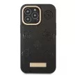 Guess GUHMP13LSAPSTK iPhone 13 Pro/13 6.1" hátlap, tok Peony Logo Plate MagSafe, fekete