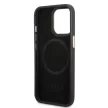 Guess GUHMP13LSAPSTK iPhone 13 Pro/13 6.1" hátlap, tok Peony Logo Plate MagSafe, fekete