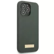 Guess GUHMP13LSPLA Silicone Logo Plate MagSafe iPhone 13 Pro/13 6,1" hátlap, tok, szürke