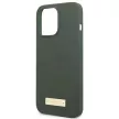 Guess GUHMP13LSPLA Silicone Logo Plate MagSafe iPhone 13 Pro/13 6,1" hátlap, tok, szürke