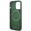 Guess GUHMP13LSPLA Silicone Logo Plate MagSafe iPhone 13 Pro/13 6,1" hátlap, tok, szürke