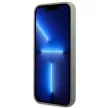 Guess GUHMP13LSPLG Silicone Logo Plate MagSafe iPhone 13/13 Pro 6.1", hátlap, tok, szürke