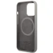 Guess GUHMP13LSPLG Silicone Logo Plate MagSafe iPhone 13/13 Pro 6.1", hátlap, tok, szürke