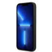 Guess GUHMP13LSPLK iPhone 13 Pro/13 6.1" hátlap, tok Silicone Logo Plate MagSafe, fekete