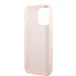 Guess GUHMP13LSPLP iPhone 13 Pro/13 6.1" hátlap, tok Silicone Logo Plate MagSafe, rózsaszín