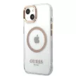 Guess GUHMP13MHTRMD iPhone 13 6.1 " hátlap, tok Metal Outline Magsafe, arany