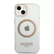 Guess GUHMP13MHTRMD iPhone 13 6.1 " hátlap, tok Metal Outline Magsafe, arany