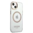 Guess GUHMP13MHTRMD iPhone 13 6.1 " hátlap, tok Metal Outline Magsafe, arany