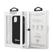 Guess GUHMP13MLSLMGBK iPhone 13 6.1" hátlap, tok Silicone Script Gold Logo Magsafe, fekete