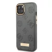 Guess GUHMP13MSAPSTG iPhone 13 6.1" hátlap, tok Peony Logo Plate MagSafe, szürke