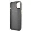 Guess GUHMP13MSAPSTG iPhone 13 6.1" hátlap, tok Peony Logo Plate MagSafe, szürke
