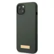 Guess GUHMP13MSBPLA Silicone Logo Plate MagSafe iPhone 13 6.1" hátlap, tok, szürke