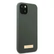 Guess GUHMP13MSBPLA Silicone Logo Plate MagSafe iPhone 13 6.1" hátlap, tok, szürke