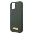 Guess GUHMP13MSBPLA Silicone Logo Plate MagSafe iPhone 13 6.1" hátlap, tok, szürke