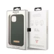 Guess GUHMP13MSBPLA Silicone Logo Plate MagSafe iPhone 13 6.1" hátlap, tok, szürke