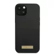 Guess GUHMP13MSPLK iPhone 13 6.1" hátlap, tok Silicone Logo Plate MagSafe, fekete