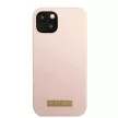 Guess GUHMP13SSBPLP Silicone Logo Plate MagSafe iPhone 13 mini 5.4", hátlap, tok, rózsaszín