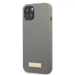 Guess GUHMP13SSPLG Silicone Logo Plate MagSafe iPhone 13 mini 5.4", hátlap, tok, szürke