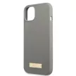 Guess GUHMP13SSPLG Silicone Logo Plate MagSafe iPhone 13 mini 5.4", hátlap, tok, szürke