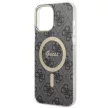 Guess GUHMP13XH4STK iPhone 13 Pro Max 6.7" hátlap, tok 4G MagSafe, fekete