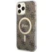 Guess GUHMP13XH4STW iPhone 13 Pro Max 6.7" hátlap, tok 4G MagSafe, barna