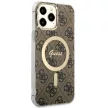 Guess GUHMP13XH4STW iPhone 13 Pro Max 6.7" hátlap, tok 4G MagSafe, barna