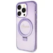 Guess GUHMP13XHRSGSU Ring Stand Script Glitter MagSafe iPhone 13 Pro Max 6.1", lila