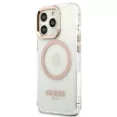 Guess GUHMP13XHTRMD iPhone 13 Pro Max 6.7 " hátlap, tok Metal Outline Magsafe, arany