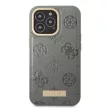 Guess GUHMP13XSAPSTG iPhone 13 Pro Max 6.7" hátlap, tok Peony Logo Plate MagSafe, szürke