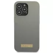Guess GUHMP13XSPLG iPhone 13 Pro Max 6.7" hátlap, tok Silicone Logo Plate MagSafe, szürke
