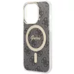 Guess 4G MagSafe hátlap, tok iPhone 14 Pro, fekete