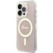 Guess GUHMP14LH4STP iPhone 14 Pro 6.1" hátlap, tok 4G MagSafe, rózsaszín