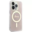 Guess GUHMP14LH4STP iPhone 14 Pro 6.1" hátlap, tok 4G MagSafe, rózsaszín