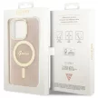 Guess GUHMP14LH4STP iPhone 14 Pro 6.1" hátlap, tok 4G MagSafe, rózsaszín