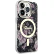 Guess GUHMP14LHCFWSK iPhone 14 Pro 6.1" hátlap, tok Flower MagSafe, fekete