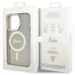 Guess GUHMP14LHCMCGK Glitter Gold MagSafe iPhone 14 Pro 6.1", hátlap, tok, fekete