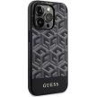 Guess GUHMP14LHGCFSEK iPhone 14 Pro 6.1" hátlap, tok GCube Stripes MagSafe, fekete