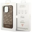 Guess GUHMP14LHGCFSEW iPhone 14 Pro 6.1" hátlap, tok GCube Stripes MagSafe, barna