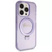 Guess GUHMP14LHRSGSU Ring Stand Script Glitter MagSafe iPhone 14 Pro 6.1", tok, lila