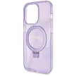 Guess GUHMP14LHRSGSU Ring Stand Script Glitter MagSafe iPhone 14 Pro 6.1", tok, lila