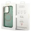 Guess GUHMP14LHTCMA iPhone 14 Pro 6.1" hátlap, tok Gold Outline Translucent MagSafe, zöld