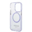 Guess GUHMP14LHTCMU iPhone 14 Pro 6.1" hátlap, tok Gold Outline Translucent MagSafe, lila